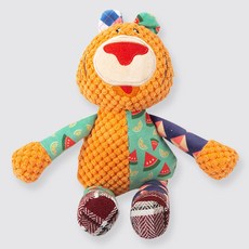 EGUEGU 狗狗啾啾叫娃娃拉扯遊戲玩具郊遊好朋友, 1個, 09 老虎叔叔