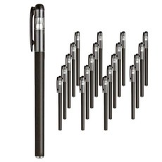 PEONIST 辦公用品 凝膠筆 0.5mm, 01 黑色, 20個