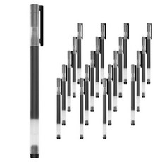 PEONIST 文具書寫中性筆 0.5mm, 20個, 04 黑色