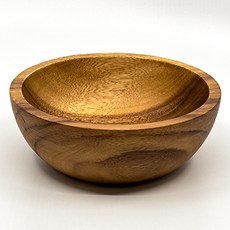 相思木圓形碗 M SH T-310, 1個, 棕色