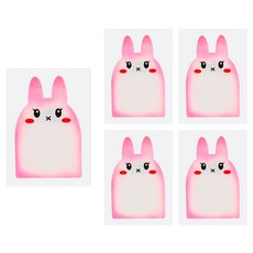 유니아트 3000 펠트 투톤 토끼판, 핑크, 5개
