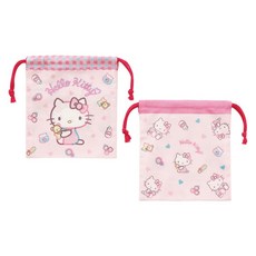 Skater KB64WN攜帶式小物收納包 2入, 1組, Hello Kitty