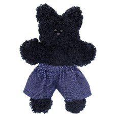 아트니즘 모루인형 DIY 키링만들기 세트, 검정, 1개