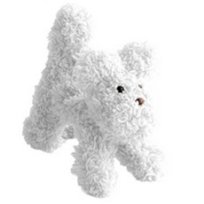 yarna DIY 패키지 모루 강아지 놀아줘멍 인형 만들기 1마리 + QR 동영상 세트, 1 화이트, 1세트