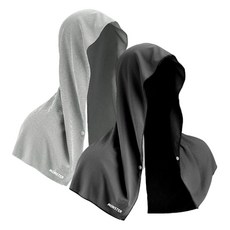 MONSTER 涼感連帽毛巾 60 x 29 cm 2入組, 黑色 + 灰色, 1套