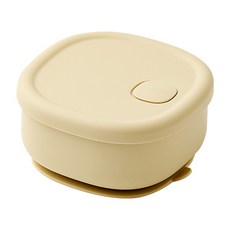 sillymann 奶油吸盤碗 WSB2512, 奶油黃, 1個