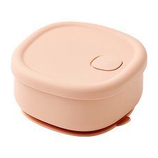 sillymann 奶油吸盤碗 WSB2512, 奶油蜜桃, 1個