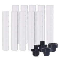 Dr. PL過濾蓮蓬頭替換濾芯 散裝型 10入+頭尾蓋 2份, 1組