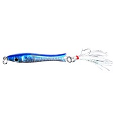 해동 자바 혼 크리스탈 틴셀 루어낚시 메탈지그 14g, Blue, 1개