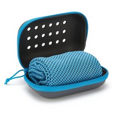 PEONIST 跑步健身運動毛巾, 藍色, 1個