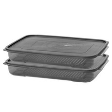 이지앤프리 블랙킵 에디션 냉장고 정리용기, 2개, 1개입