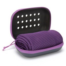 PEONIST 跑步健身運動毛巾, 紫色, 1個