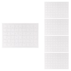 유니아트 그리기퍼즐 사각 25 x 37 cm 54p, 흰색, 5개
