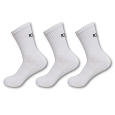 SUMMERTECT 男士防滑半筒襪3雙組, 白色
