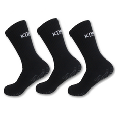 SUMMERTECT 男士防滑足球半筒襪3雙組 SSKSNH2309, 黑色