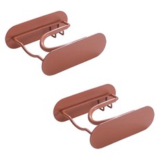 블럭마트 간편설치 드라이기 거치대 다이슨스타일, 오렌지, 2개