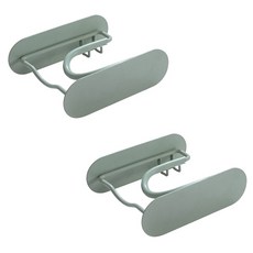 Block Mart 簡易安裝吹風機支架 Dyson款, 綠色, 2個