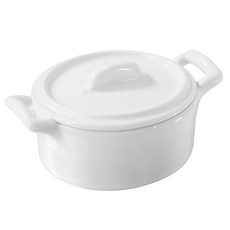 REVOL Belle Cuisine 陶瓷可可特烤盤 7.5cm, 1個, 白色