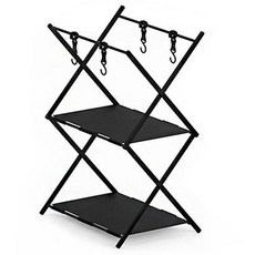 노마드 옵티모 쉘프 폴드 N-8314, 블랙, 1개, 2단