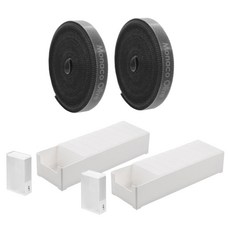 모나코올리브 케이블 포켓 20p + 전용 케이스 대형 2p + 벨크로타이 2p 세트, 반투명(케이블 포켓), 화이트(케이스), 블랙(벨크로타이), 1세트