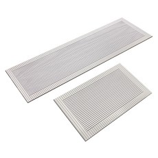 MONACO OLIVE 防滑室內珪藻土地墊兩件組, 條紋, 1套