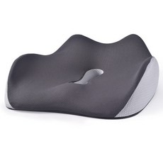 貼合式透氣坐墊, 1個, 灰色