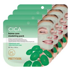 PRETTYSKIN. 積雪草鎮靜一次性美容軟膜 28g, 4個, 1入