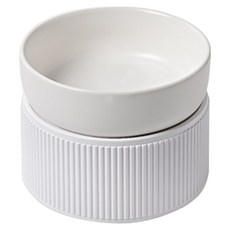 딩동펫 반려동물 피코 세라믹 보울 식기 1구, 화이트, 1개