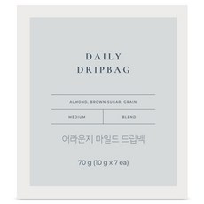 어라운지 마일드 드립백커피, 7개입, 70g, 1개