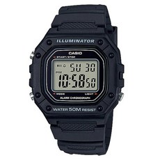 CASIO 卡西歐 男士入伍禮物 軍人電子手錶 + 刻字應援訊息 02_W-218H-1A