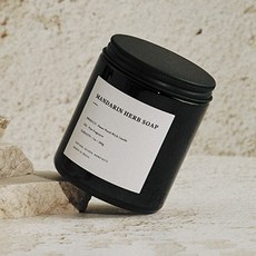 메르시앤코 포즈 우드심지 캔들, 만다린허브솝, 200g, 1개