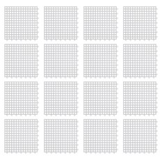 Block Mart 浴室瀝水墊 拼圖地墊 16p, 白色, 1個