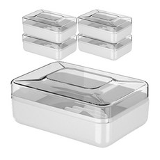 Block Mart 肥皂盒 + 蓋子套組, 5套, 灰色