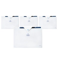 알로데 심플 도큐먼트 파일 보관 케이스, TYPE 03 화이트, 4개