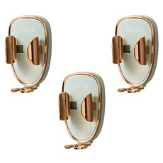 Block Mart 壁掛式重力感應牙刷架, 薄荷金色, 3個