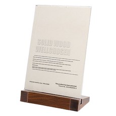 Pampas 胡桃原木壓克力菜單架 04 直式, 1個