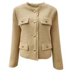 부루앤쥬디 여성용 태슬플랩 트위드JK BQCJK008P