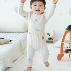 Bamboo Bebe 童款宇宙森林護肚竹棉羅紋針織長袖居家套裝