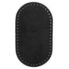 yarna 타원형 가죽 바닥 + 폴리바닥 세트 23 x 13 cm, 블랙(가죽바닥, 기본레자), 1세트