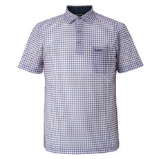 INDIAN 男士混紡材質滿版Y領短袖 MITAS3M2311