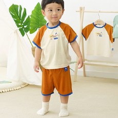 Bamboo Bebe 兒童叢林短袖鱷魚上下套裝