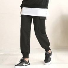 TURNKEY 女款大尺碼鬆餅格束口工裝褲 GFW-350-8