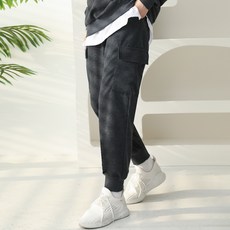 턴키 여성용 빅사이즈 와플 조거 카고 팬츠 GFW-350-8