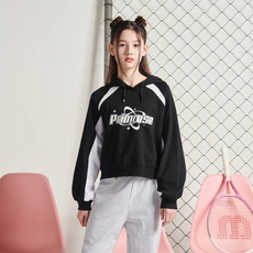 애플핑크 여아용 라글란배색 후드티셔츠 T113