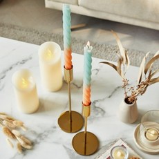 Modern House 扭錐蠟燭 2p, 1個, 薄荷橙, 244g