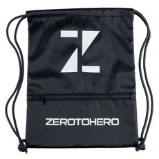 Zero to Hero 高級健身束口袋, 1個, 黑色