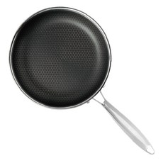 EJIRY Stain Cube Black 3層不鏽鋼IH爐適用平底鍋, 28cm, 1個