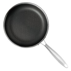 EJIRY Stain Cube Black 3層不鏽鋼IH爐適用平底鍋, 24cm, 1個