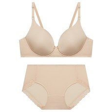 트라이엄프 여성용 인견 노와이어 브라 팬티 세트