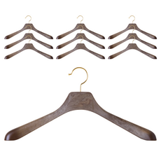 男士Codis高級夾克衣架, 復古栗色, 10個